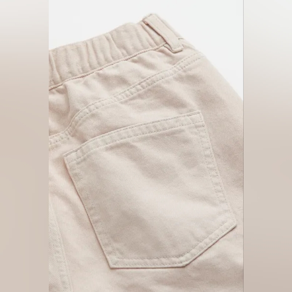 H&M High Waist Twill Pants Beige Sz 6 - Picture 2 of 4